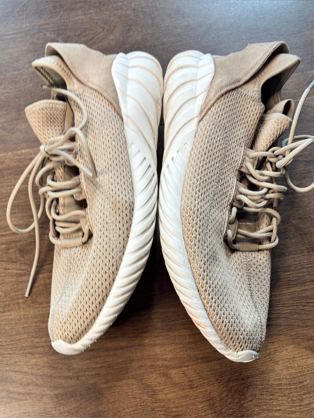 Adidas Original Tubular Doom Sock Primeknit Men’s Sneakers Khaki/White Size 11 - Picture 11 of 15